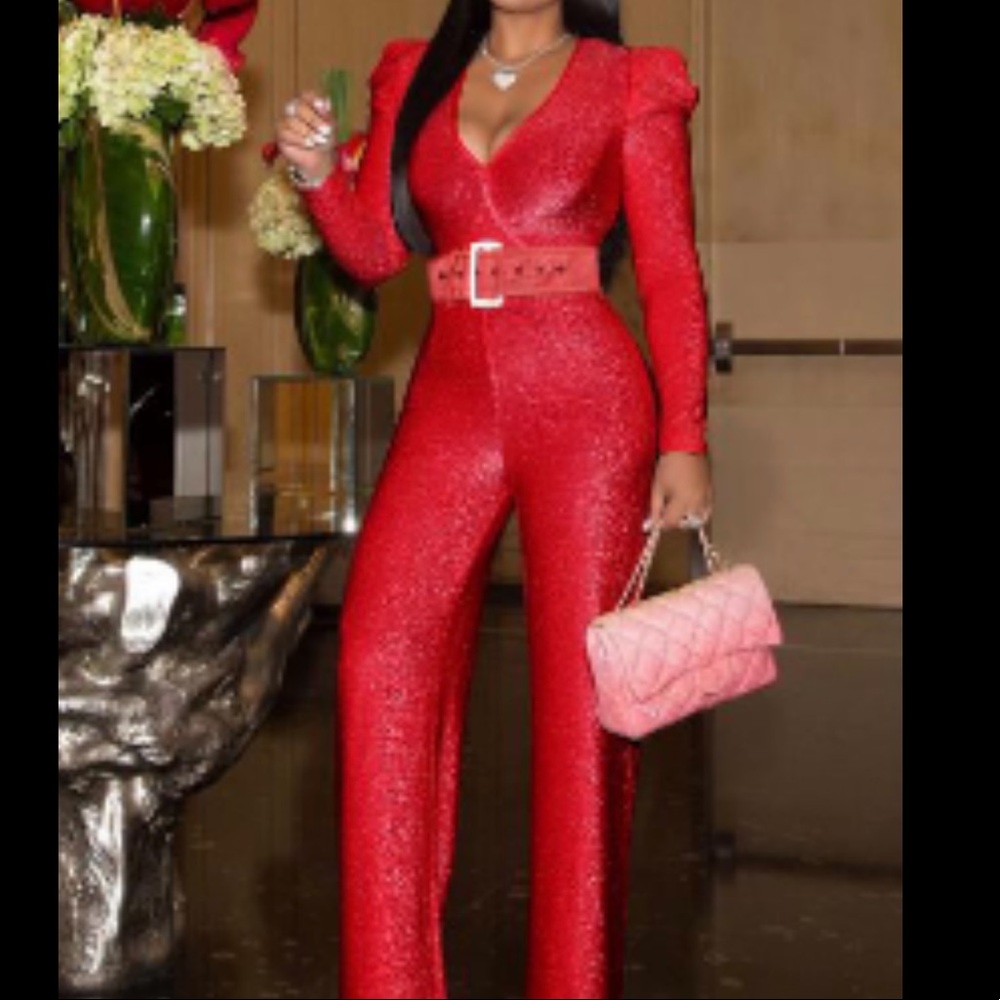 Red jumpsuit